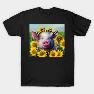 ACAB All creatures are beautiful Pig T-Shirt